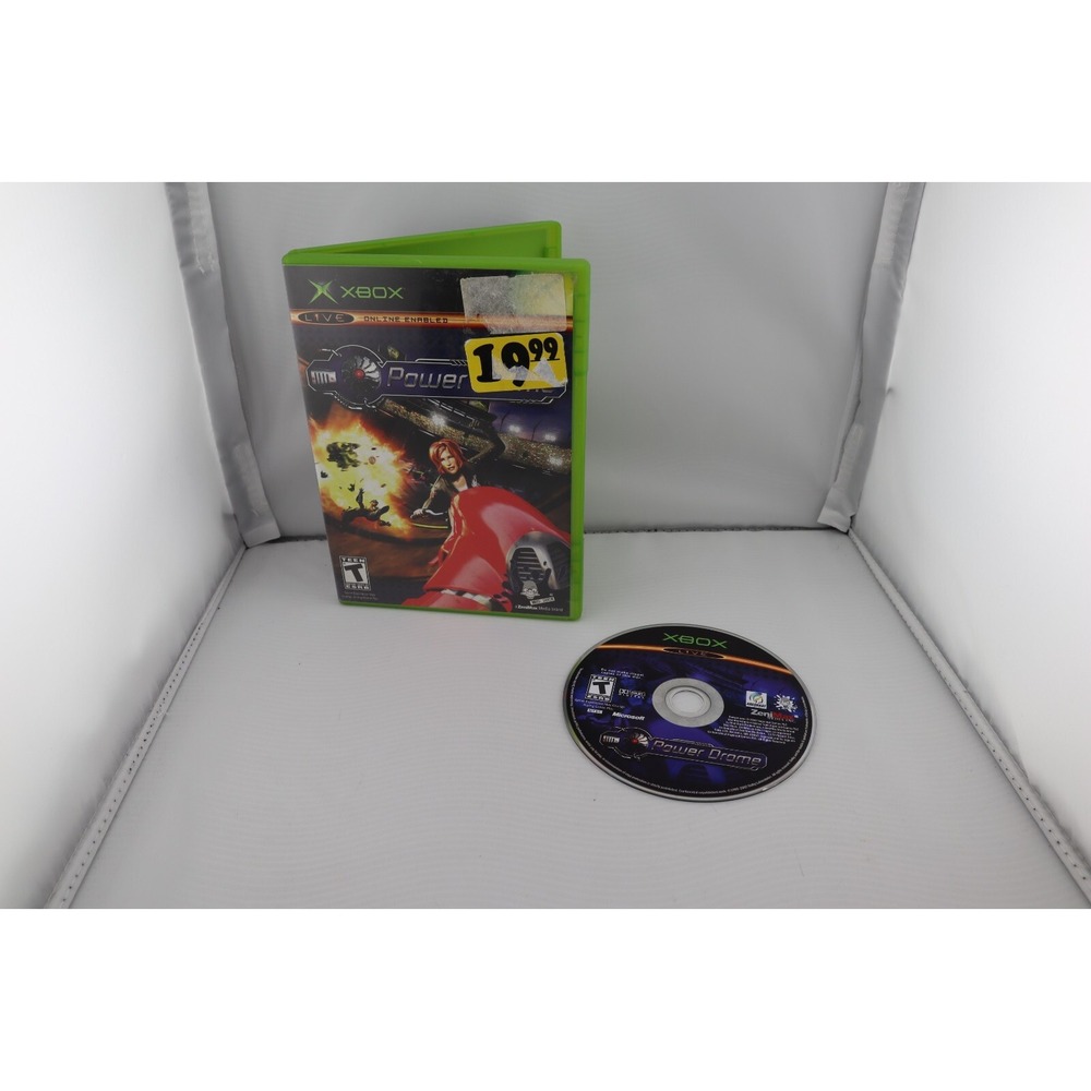 Powerdrome (Microsoft Xbox, 2004) Game and‎ Case Tested and Working Great Cond.